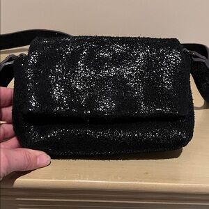 Aimee Kestenberg Elegant Black Glitter Women's Bag